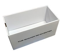 白色瓦楞纸展示盒